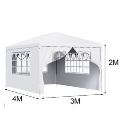 Pavillon 3x3/3x4/3x6 m Wasserdicht Faltpavillon Partyzelt Gartenzelt UV Schutz