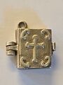 Sterlingsilber ~ BIBEL Charm ~ ""Das Gebet der Herren"" ~ Gelenköffnungen ~ VINTAGE!