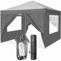 3x3m Pavillon Wasserdicht Faltpavillon mit Tasche Partyzelt Gartenzelt UV Schutz