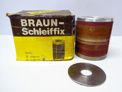 BRAUN Schleiffix Schleifigel Schleifwalze Schleifzylinder Gr. V  ⌀ 120 mm #2