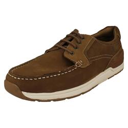 Herren Hush Puppies 'Flynn' Freizeit Nubuk Schnürschuhe Bootsschuhe