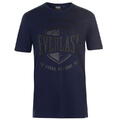 EVERLAST SHIELD T-SHIRT NAVY BLAU SPORT TRAINING ROCKY BALBOA GYM MMA WWE BOXEN