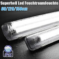 SET LED Feuchtraumleuchte Wannenleuchte IP65 LED 60/120/150cm Bürolampe +T8 