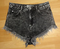 Jeans Shorts Gr. 38 Topshop Kiri Taschen Hot Pants kurze Hose High Waist