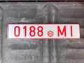 Nummernschild Weissrussland / Belarus licence plate MI Minsk 1996-2004