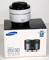 VERKAUF: Samsung NX 45 mm f/1,8 i-Funktionsobjektiv (weiß)