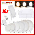 10 x LED Spot Einbaustrahler Panel Decken Wandleuchte Ultraslim Deckenleuchte