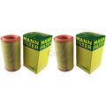 2x Original MANN-FILTER Luftfilter C 1286/1 Air Filter