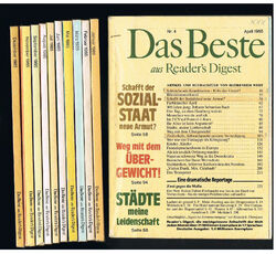 Das Beste - Reader´s Digest, 11 Hefte, Jahrgang 1985