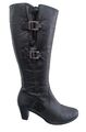 ⭐️ GABOR Stiefel Gr 39 (UK6) Langschaftstiefel Leder Glatt Schwarz  TOP Sexy