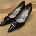 PK Peter Kaiser Schuhe Pumps schwarz Gr. 3 / 35,5 Glattleder Leder Schuhe Absatz