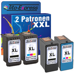 Set 2 Patronen für Canon PG 40/41 510/511 512/513 540/541 545/546 XL und LexmarkPlatinumSerie Premiumqualität - Wählen Sie Ihr Modell