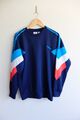 Adidas Originals Palmeston Crew Sweatshirt 2018 M blau rot Pullover Kleeblatt sehr guter Zustand