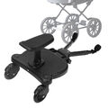 Buggy Board Kiddy mit Sitz Mitfahrbrett Trittbrett für Kinderwagenrollbrett