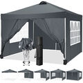 Faltpavillon 3x3/3,3x3,3m Wasserdicht Partyzelt Gartenzelt UV Pavillon Popup NEU