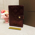 Louis-Vuitton Agenda PM Vernis Tagesplaner-Einband Monogramm R21026 Wine...