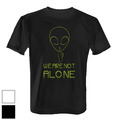 We Are Not Alone Herren T-Shirt Fun Shirt Spruch Spaß Alien UFO lustig Weltraum