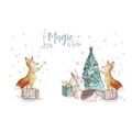 20 Servietten Magic Christmas is here Niedlich Fuchs Tiere Weihnachten Baum Deko