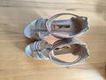 NEU Riemchen-Sandaletten Pumps High Heels gold/silber Gr. 36