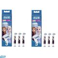 2 x Oral-B Disney Frozen Elektrische Zahnbürstenköpfe 3 Stück NEU