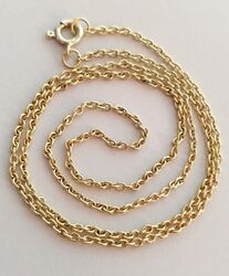 Gold Kette Ankerkette Gelbgold 585 14K, Länger ca 41,3cm, Neuwertig, Top 