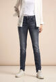 STREET ONE 377772 JANE Jeans Denim L30 Washed-Look Stretchanteil Mid Waist grau