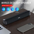 USB PC Lautsprecher Stereo Bass Speaker Multimedia Soundbar für Computer Laptop