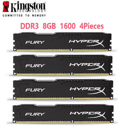 HyperX FURY DDR3 32 GB 4 x 8 GB 1600 MHz PC3-12800 Desktop-RAM-Speicher DIMM 240