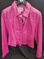 Damen Echtleder-Jacke Gr. 40 Pink 