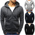 Herren Kapuzenpullover Zipp Pullover Sweatshirt Sweatjacke Basic Hoodie DSTREET