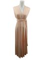 FASHION Sommerkleid Damen Gr. DE 38 creme Casual-Look