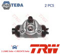 BWD110 RADBREMSZYLINDER TROMMELBREMSE HINTEN TRW 2PCS FÜR ABARTH RITMO 2L