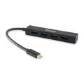 Equip SuperSpeed USB-Hub USB 3.1 C zu USB 3.0 - 4 Port, schwarz