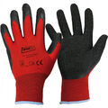 Arbeitshandschuhe GOODJOB BLACKGRIP Latex Handschuhe Mechanikerhandschuhe 