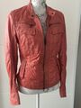 MAZE Damen Lederjacke, Echtes  Lammnappa Leder, Gr. M in hellem Rot, Top Zustand