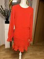 Kleid Von H&M Gr. 40 Rot Eng Sexy Kurz