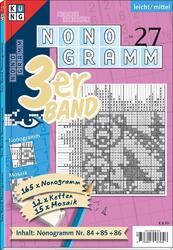 Nonogramm 3er-Band Nr. 27 Conceptis Puzzles