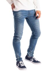 Herren Slim Fit Jeanshose Stretch Designer Hose Super Flex Denim Pants