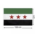 Syrien Flagge , Flagge der syrischen Revolution , Neue 3 Sterne Syrische Fahne