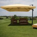 3x4 m Design Sonnenschirm Ampelschirm Gartenschirm 3m 4m Gastronomie Schirm FLAP