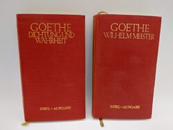 Goethe, Dichtung und Wahrheit & Wilhelm Meisters Lehrjahre, Insel Ausgabe