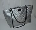 Modische, tolle, stylische  Handtasche Shopper, Beutel silber