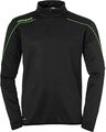 uhlsport Jungen Langarmshirt Top Stream 22 1/4 Zip Top, Schwarz/Fluo Grün, 104