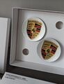 4x Porsche Original Nabendeckel Felgen Silber Grau 911 Cayenne Panamera NEU