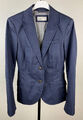 ESPRIT Damen Gr. 34 Stretch Blazer Jacke Baumwolle navy blau Herbst Frühjahr 8A9