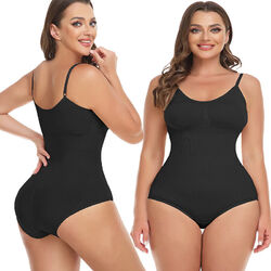 Damen Bodysuit Shapewear Bauchkontrolle Bauchweg Shaper Mieder Figurformende DE