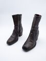 MJUS Damen Stiefelette Ankle Boots Stiefel Leder braun Gr 38 EU Art 20727-50