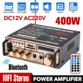 400W bluetooth Mini Verstärker HiFi Power Audio Stereo Bass AMP USB MP3 FM Auto