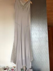 Kleid lang gr.38 Farbe; Silber/Grau.