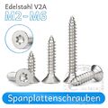 Spanplattenschrauben Edelstahl A2 VA V2A Torx Ø 2–6mm Holzschrauben Vollgewinde